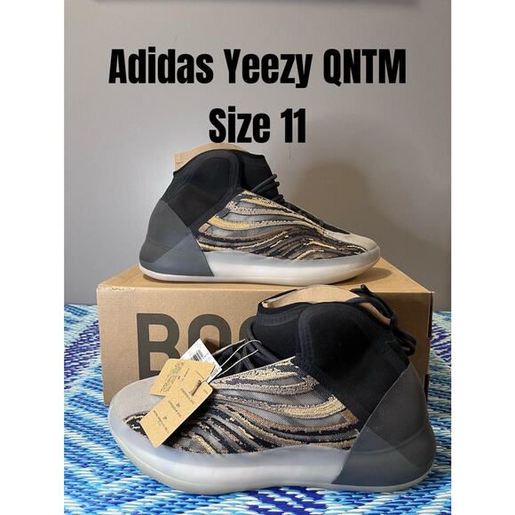 Adidas Yeezy QNTM "Amber Tint" Lifestyle Shoes Sneakers GX1331 Sz 11 - Picture 1 of 9